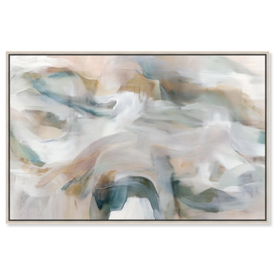 Whispering Colours IV Canvas Muted Abstract Art by 