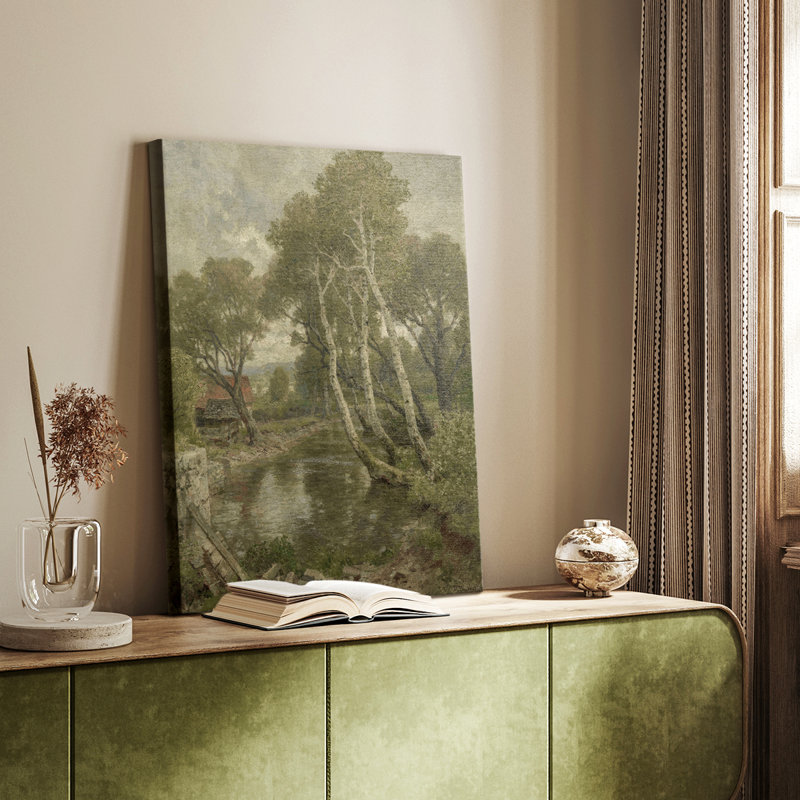 Paysage rétro CLxxl III - galerie Cavas, H 48 po x l 32 po