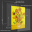 «Toula Sunflowers» par Vincent Van Gogh, reproduction d'art sur toile-87654843-87654844