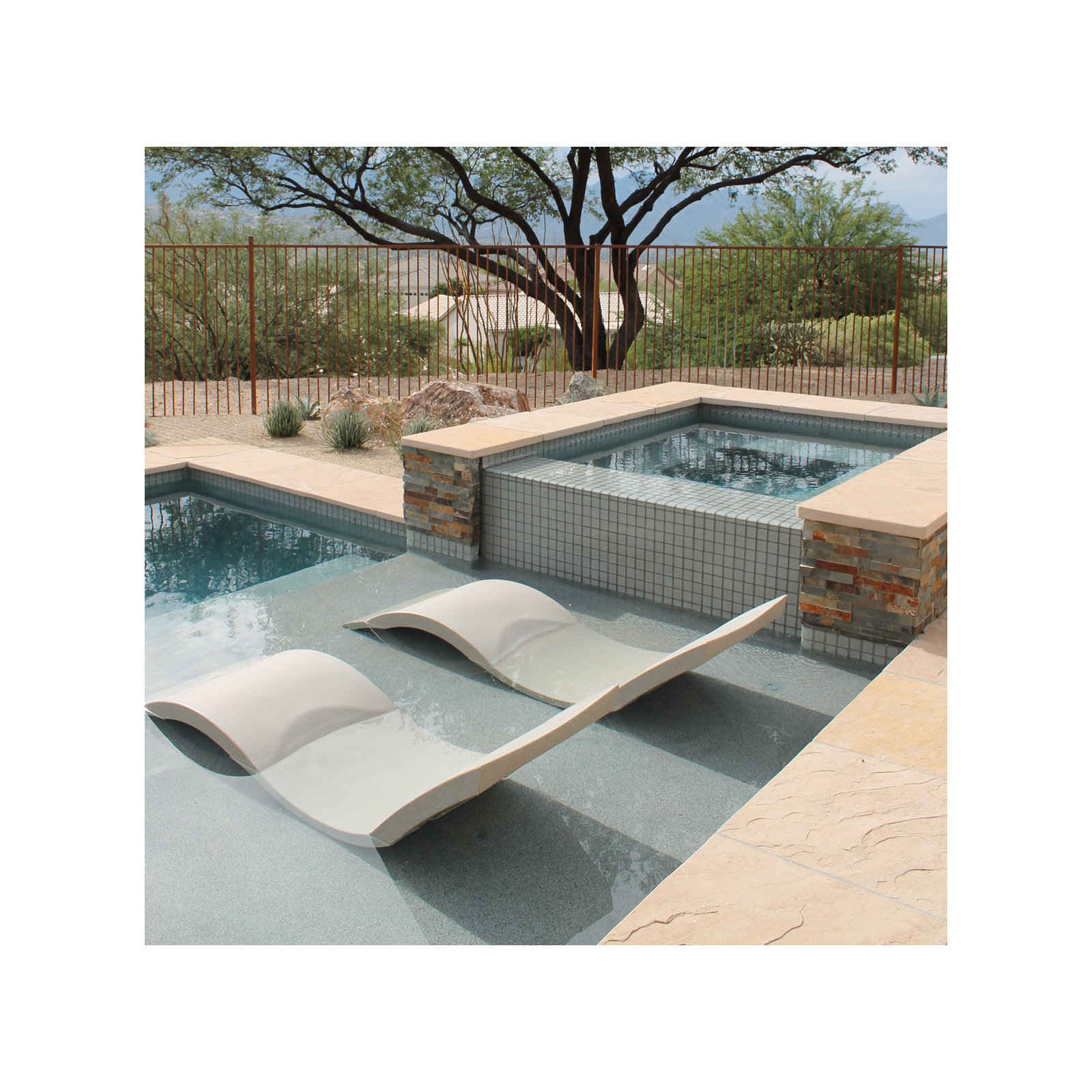 Ledge Lounger Signature In Pool Chaise Lounge (2), Ivory