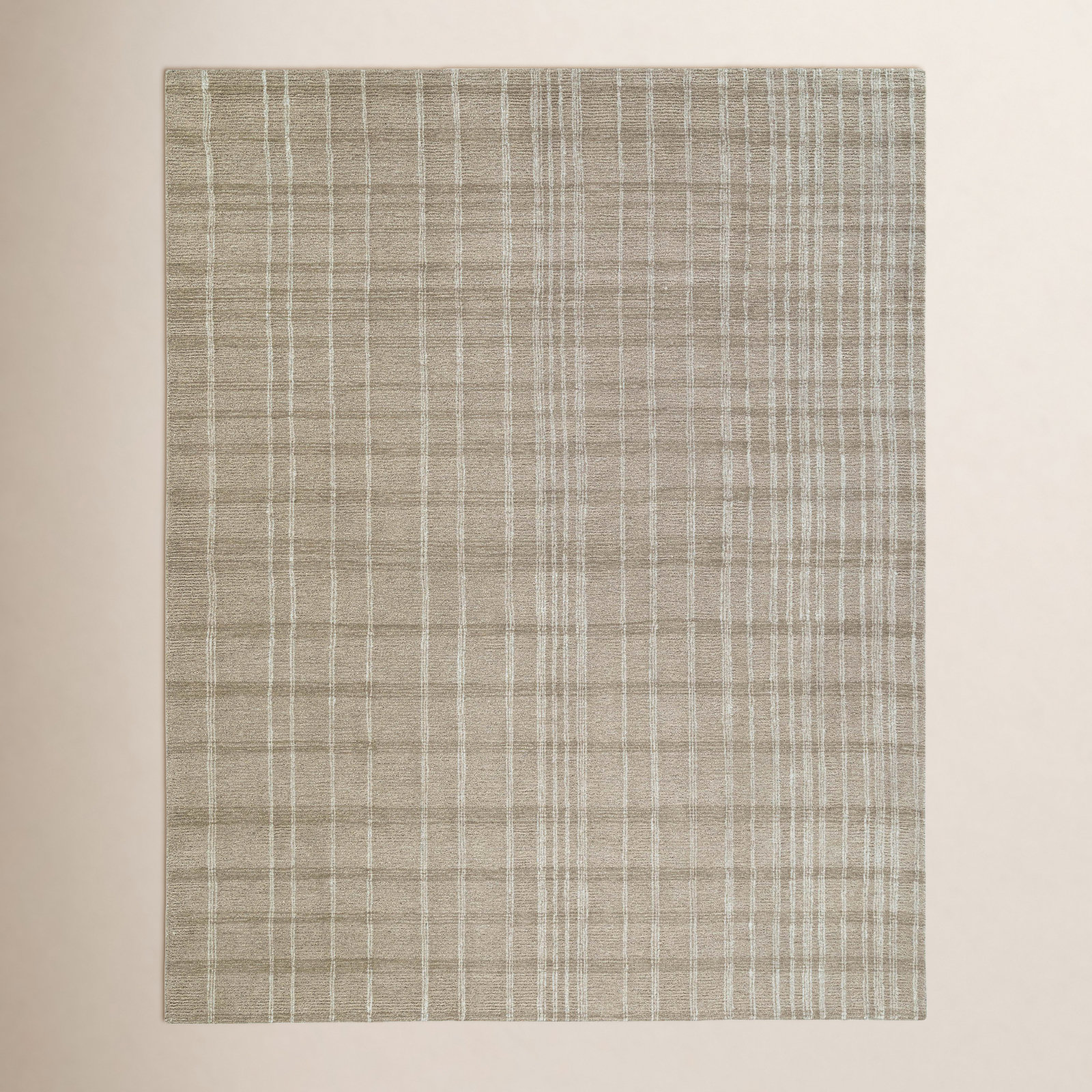 Sanura Hand-Tufted Striped Wool Rug, Rectangle 6' x 9'