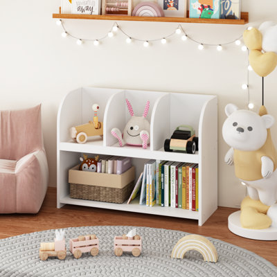 Bibliothèque pour enfants avec 4 compartiments