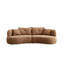 Canapé combiné confortable avec coussins amovibles, tissu durable, structure en bois massif pour une expérience de salon relaxante