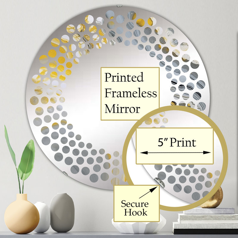 Kerrie Circle Mirror, 23.6" x 23.6"