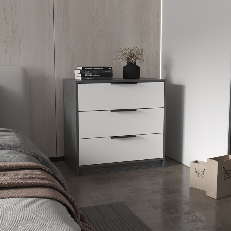 Commode 3 tiroirs Smokey Oak