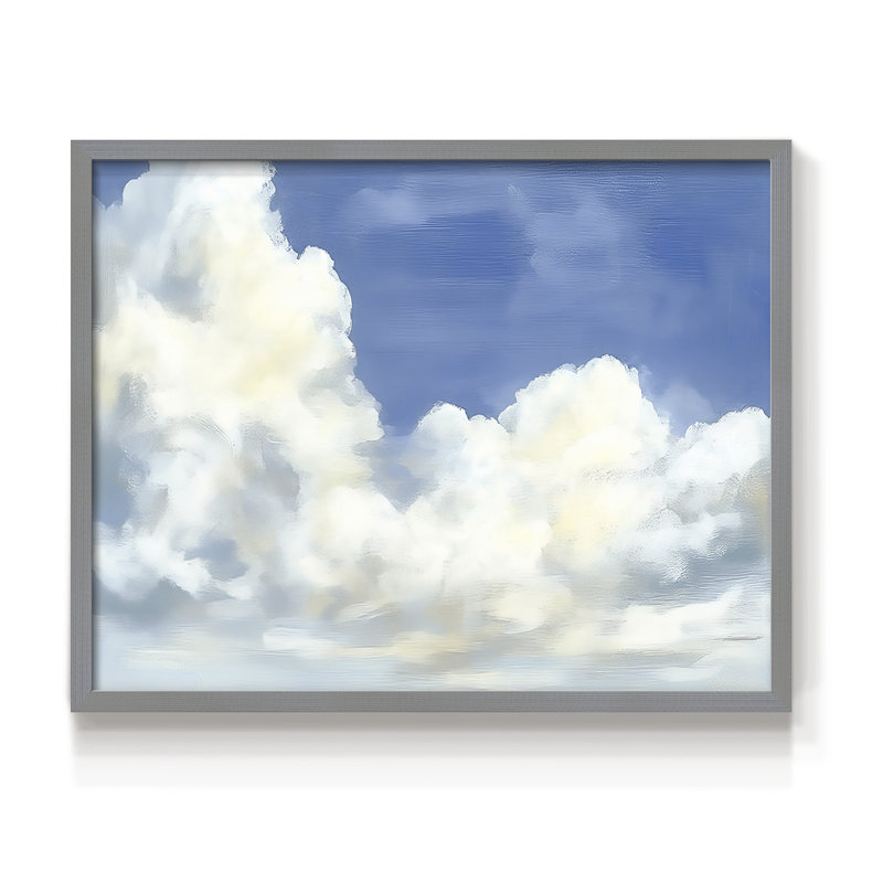 Paysage - Série VII - Reproduction encadrée - Restickable, H 11 po x l 14 po, Gris