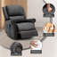 Fauteuil de massage chauffant en similicuir-1165264615