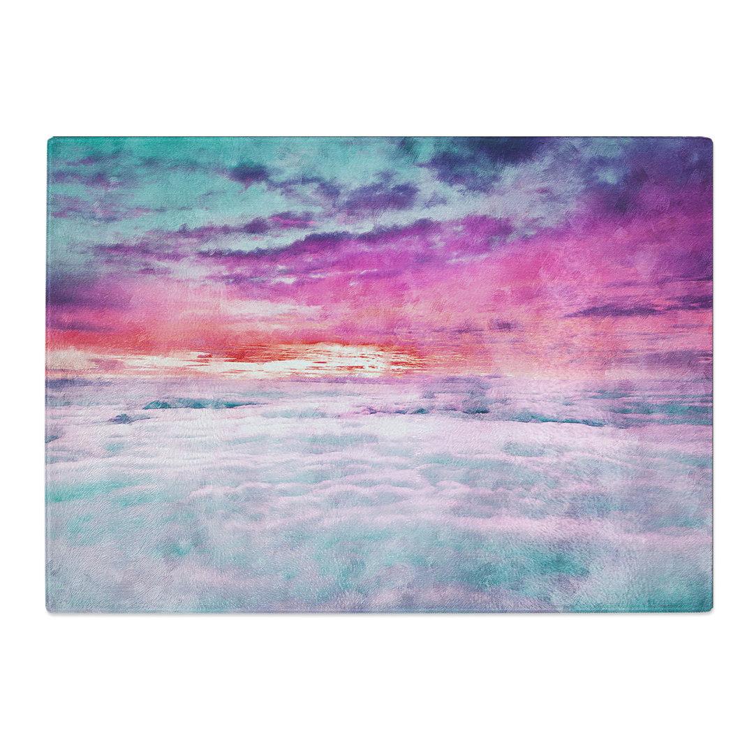 Tempered Glass Ocean of Clouds Chopping Board