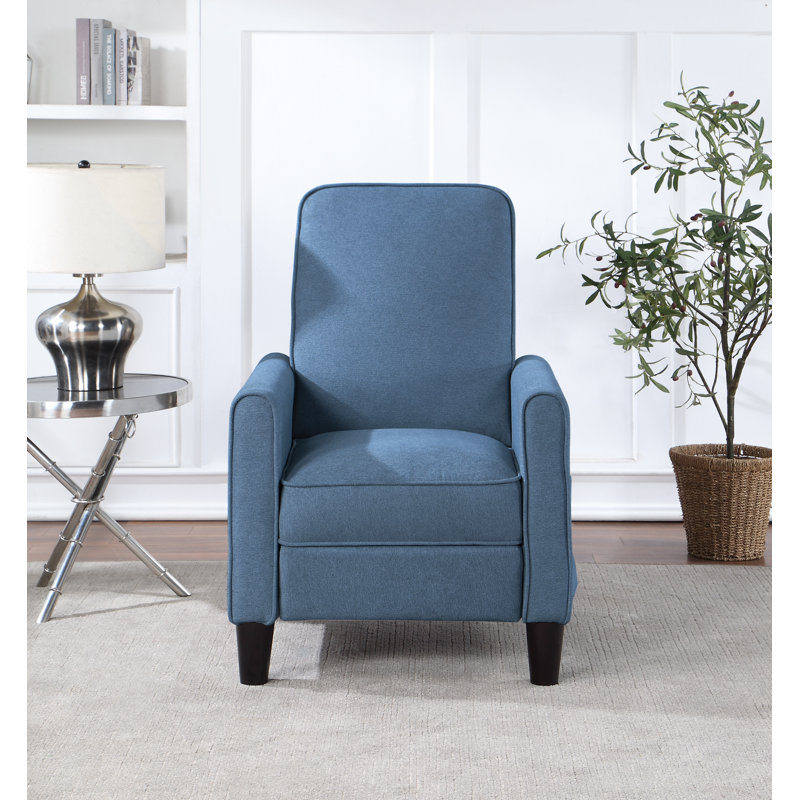 Fauteuil inclinable manuel standard Atmore, Mélange de polyester bleu