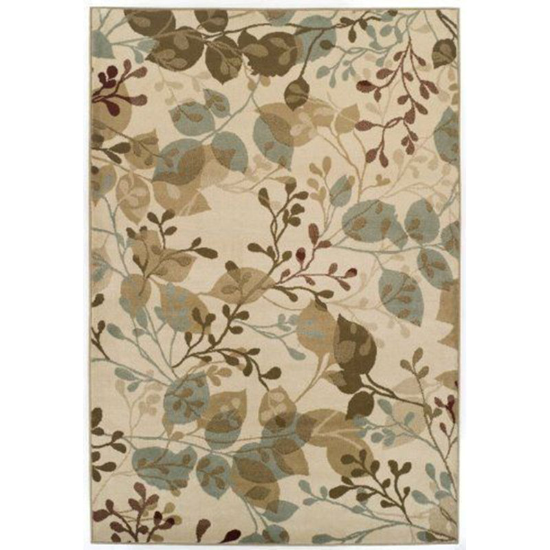 Tapis beige / bleu / gris Derlyum Prism, Rectangle 5 pi x 8 pi