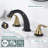 Aleasha Widespread Bathroom Sink Faucet, 3 Hole Faucet With Pop-Up Drain-93138747