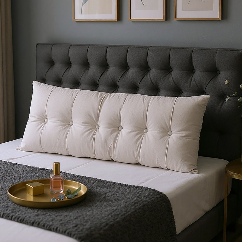 Back Cushion, Light Grey, 180" W x 10" D 