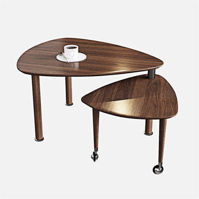 Rotatable Wood Coffee Table