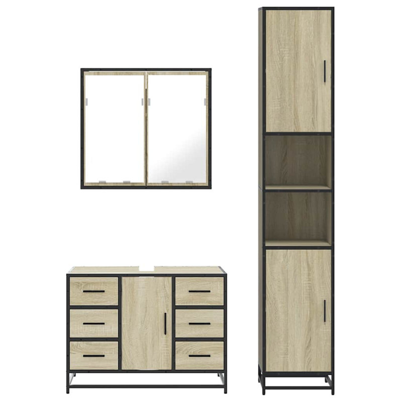 Anaeli Bathroom Furniture Suite, Light Wood