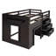 Lit mezzanine simple avec armoire et tablette-130130816