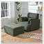 Fauteuil surdimensionné avec repose-pieds et repose-pieds rembourré avec rangement-965912436