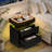18.9" W Led Nightstand With Charging Station ,two Drawers, Wireless Charging, Usb/type-c Ports & Rgb Lights-326009845