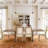 French Country Dining Chairs - Mid-Century Modern Upholstered Wood Linen with Rectangular Back-1936130192-1934218615-1934218617