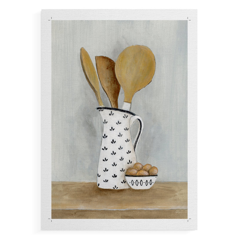 Cottage Kitchen II - Impression sur toile seulement - NON-CADRE, H 12 po x l 8 po
