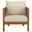 Amanda Solid Acacia Wood Outdoor Lounge Chair Set