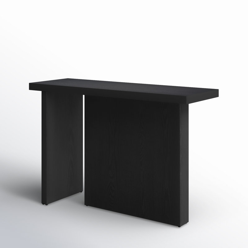 Aava 47" Solid Wood Console Table, Black
