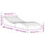  Chaise longue pliable brun en bois de Douglas-305733175