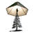 24"H Tall Pines Faux Leather Shade Table Lamp