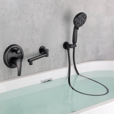 Wall Waterfall Faucet with Diverter