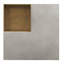 Table basse 32 po carrée en béton avec rangement de style industriel moderne gris neutre