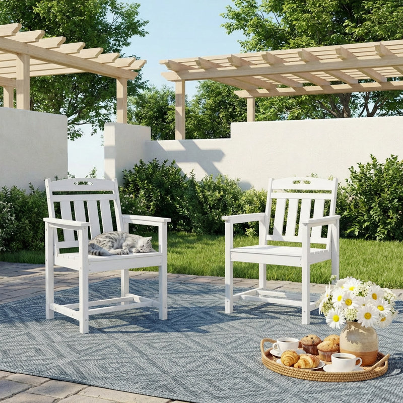 Chaises de patio pour l'extérieur, Blanc