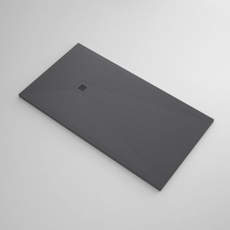 60'' W 36'' D Rectangular Shower Base, Anthracite Slate