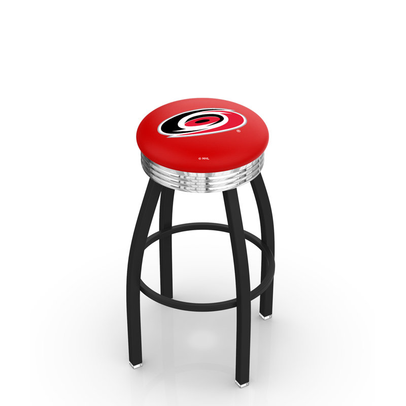 Tabouret tournant 30" avec coussin nhl, Carolina Hurricanes, Tabouret de comptoir (siège d'une hauteur de 25 p