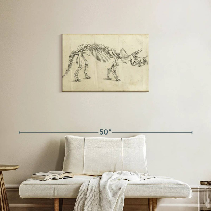 Dinosaur Study II, 20" H x 30" W