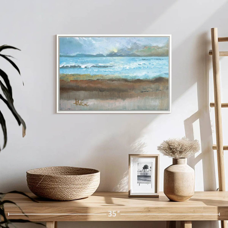 Moments II, Floating Frame White, 19" X 13"