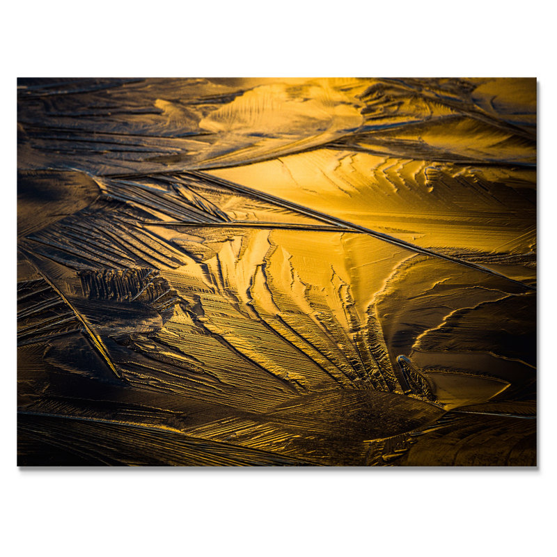 Jaune et gris froid - Photographie sur toile, Toile tendue, H 16 po x l 32 po