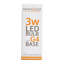 Équivalent 20 watts, del t4, ampoule non-activable, base blanche chauffante (3000k)