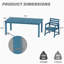 Ensemble de table de salle à manger de patio six pièces-680667389
