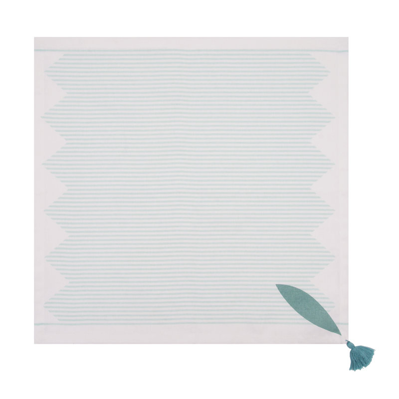 Tassel and Stripes Fish Napkins Set of 6