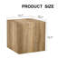 Table basse carrée en bois manufacturé Javanie -773109555-783999259