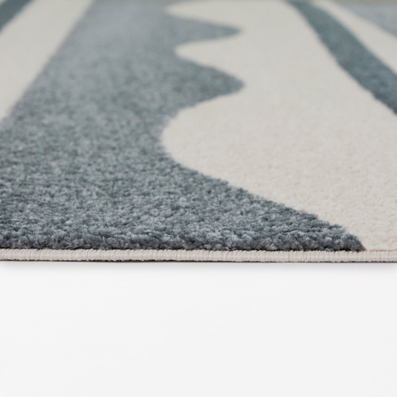 Tapis bleu Osvaldo, 7 pi 10 po x 10 pi