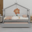 Lit en bois avec lit gigogne-674937834
