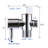Elongated Hand Held Bidet with Faucet