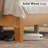 Bilal Queen Size Solid Wood Platform Bed Frame with 47.2'' Headboard,Natural-1111246596-1111246593