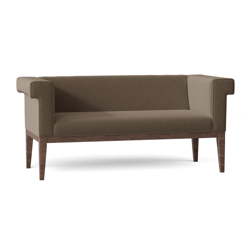 Evie Upholstered Bench, Platinum (3160 63), Almond Buff