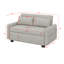 Futon convertible avec canapé-lit convertible avec dossier inclinable, ports USB et poches latérales-2102881337
