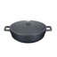 3pc Black Cast Aluminium Casserole Dish Set