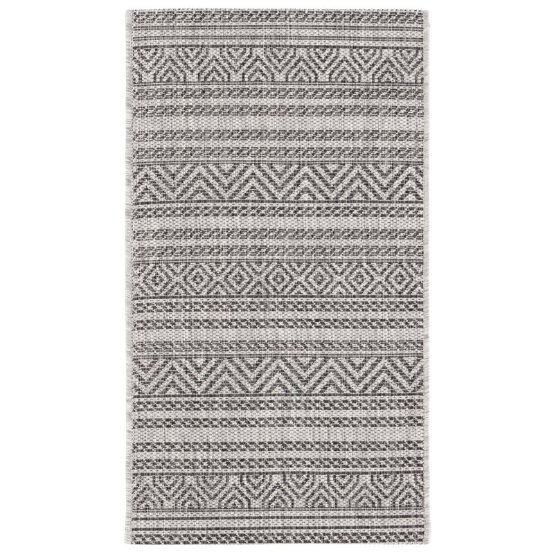 Tapis d'intérieur / extérieur à motif géométrique Sobus Performance, Rectangle 2 pi x 3 pi 7 po