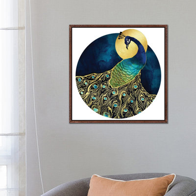 Golden Peacock - Print on Canvas