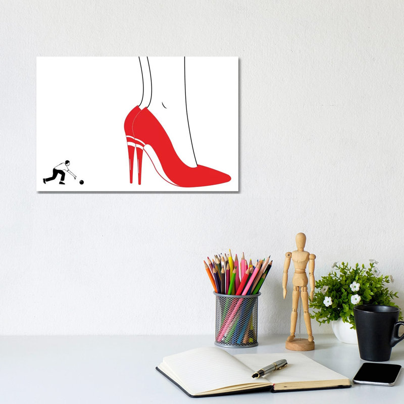 Strike 1 Piece Wall Art on Canvas, 20.32 cm H x 30.48 cm W, Wrapped Canvas