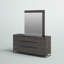 Commode double 6 tiroirs avec miroir Saltz